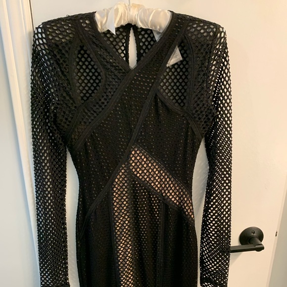 BCBG Max Azria black long sleeve mini dress - Picture 1 of 4